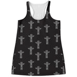 Tribal Totem Pattern Print Women's Racerback Tank Top
