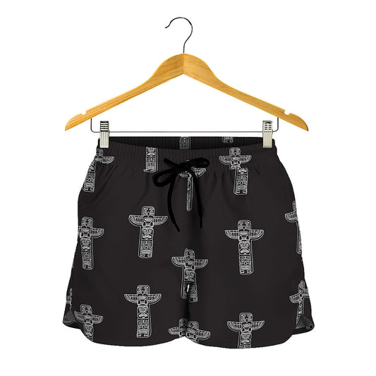Tribal Totem Pattern Print Women's Shorts
