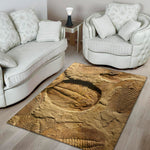 Trilobite Fossil Print Area Rug