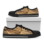 Trilobite Fossil Print Black Low Top Shoes