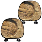 Trilobite Fossil Print Car Headrest Covers
