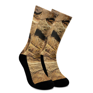 Trilobite Fossil Print Crew Socks