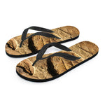 Trilobite Fossil Print Flip Flops
