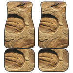 Trilobite Fossil Print Front and Back Car Floor Mats
