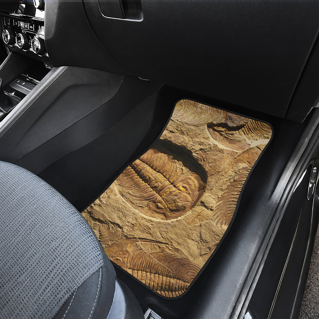 Trilobite Fossil Print Front and Back Car Floor Mats