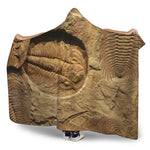 Trilobite Fossil Print Hooded Blanket