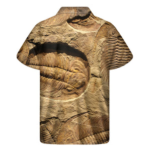 Trilobite Fossil Print Men's Short Sleeve Shirt