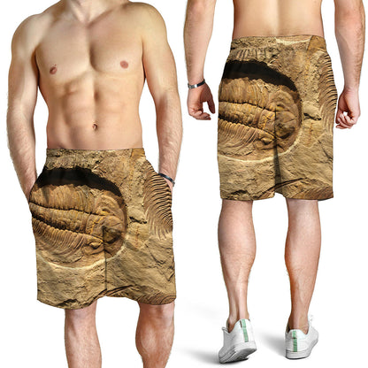 Trilobite Fossil Print Men's Shorts