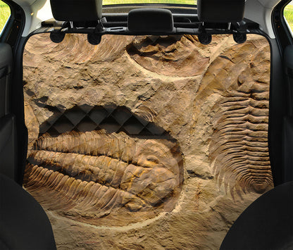 Trilobite Fossil Print Pet Car Back Seat Cover