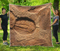 Trilobite Fossil Print Quilt