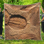 Trilobite Fossil Print Quilt