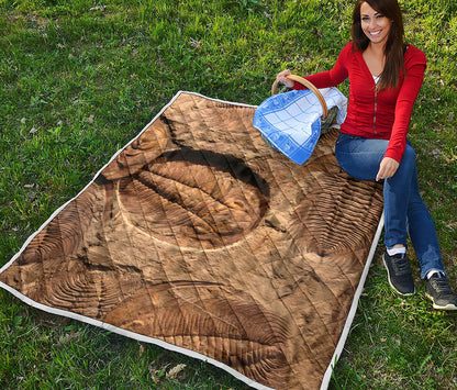 Trilobite Fossil Print Quilt