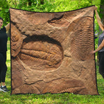 Trilobite Fossil Print Quilt