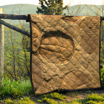 Trilobite Fossil Print Quilt