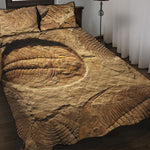 Trilobite Fossil Print Quilt Bed Set