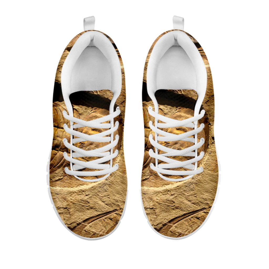 Trilobite Fossil Print White Sneakers