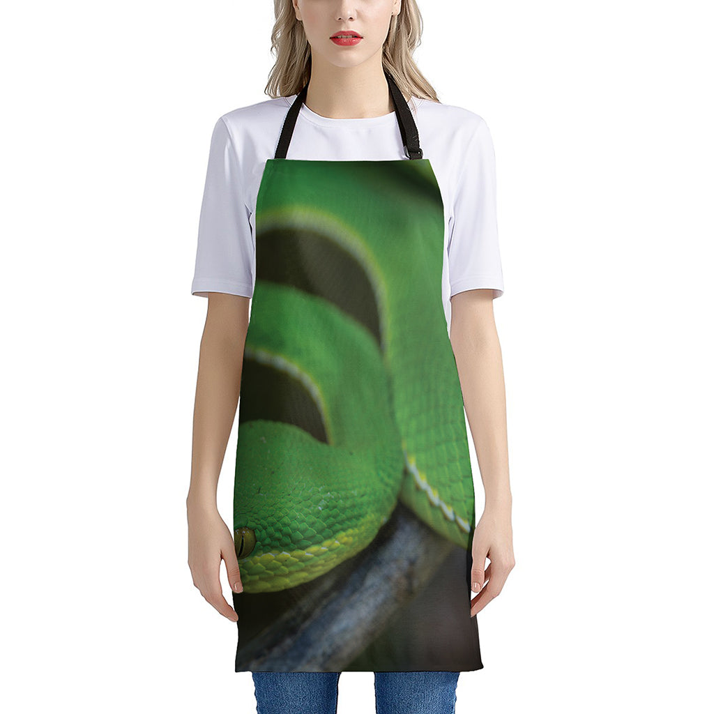 Trimeresurus Albolabris Snake Print Apron