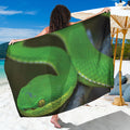 Trimeresurus Albolabris Snake Print Beach Sarong Wrap