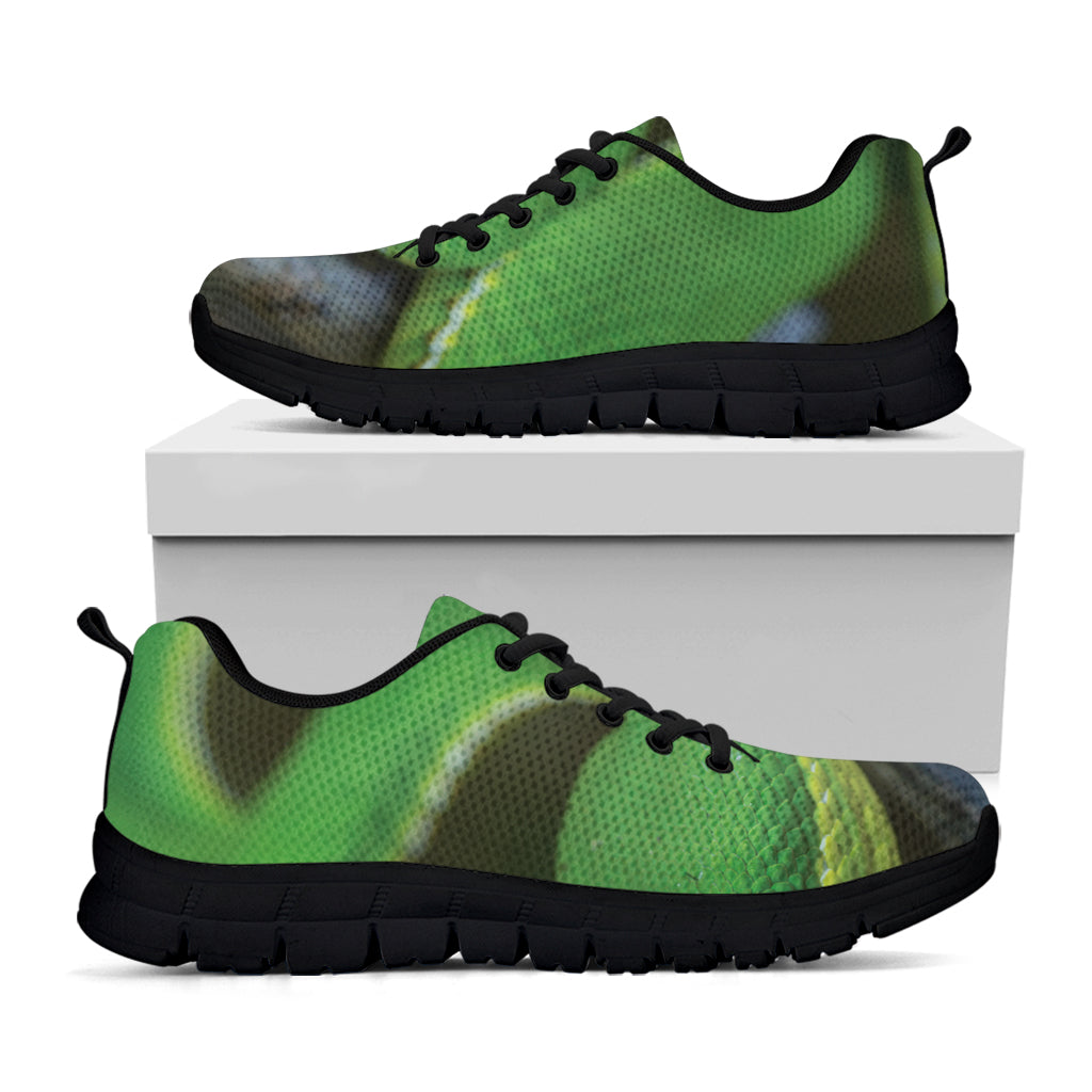Trimeresurus Albolabris Snake Print Black Sneakers