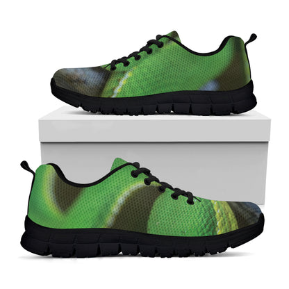 Trimeresurus Albolabris Snake Print Black Sneakers