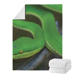Trimeresurus Albolabris Snake Print Blanket