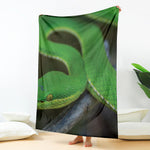 Trimeresurus Albolabris Snake Print Blanket