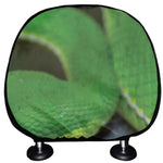 Trimeresurus Albolabris Snake Print Car Headrest Covers
