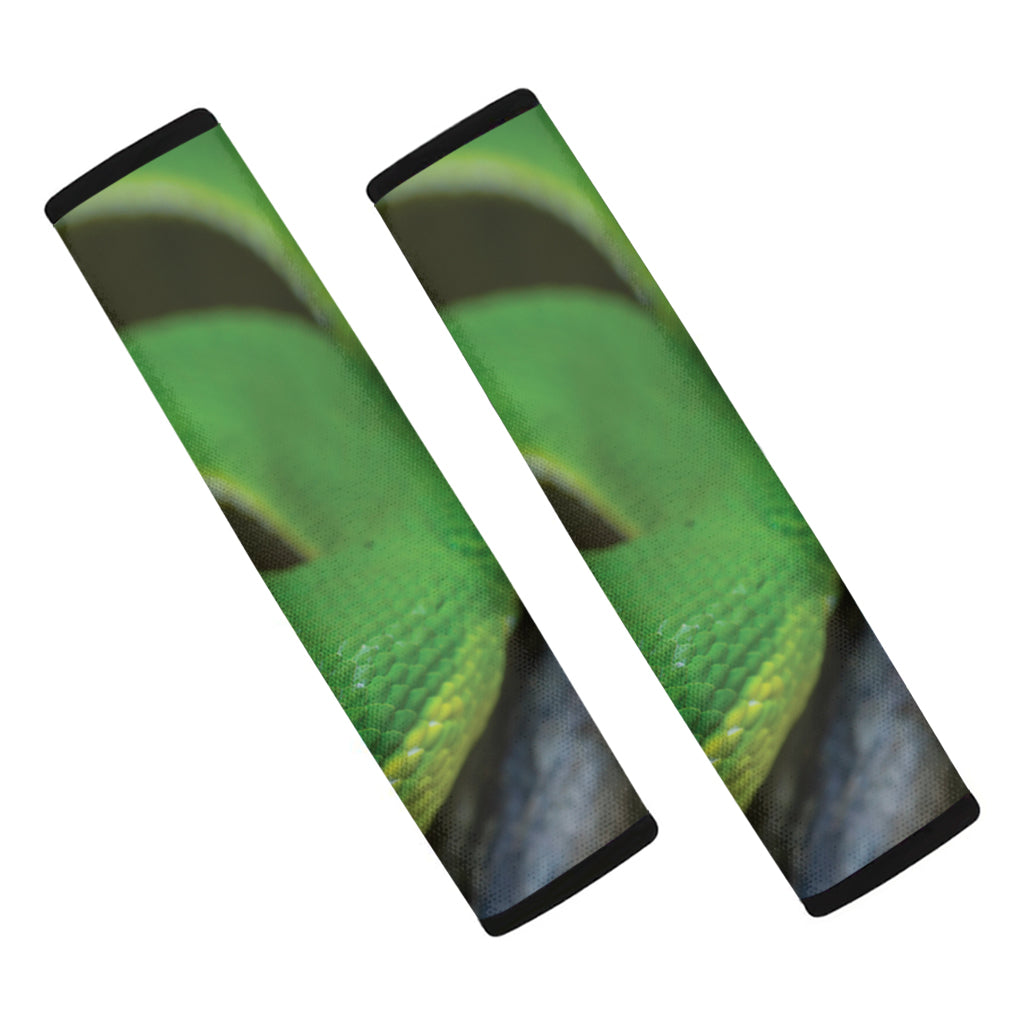 Trimeresurus Albolabris Snake Print Car Seat Belt Covers