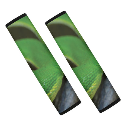 Trimeresurus Albolabris Snake Print Car Seat Belt Covers