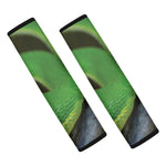 Trimeresurus Albolabris Snake Print Car Seat Belt Covers