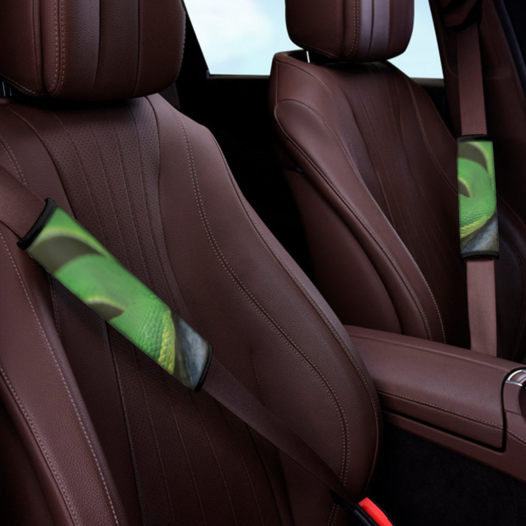 Trimeresurus Albolabris Snake Print Car Seat Belt Covers