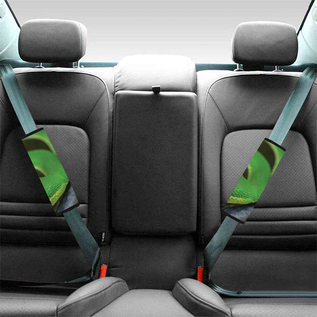 Trimeresurus Albolabris Snake Print Car Seat Belt Covers