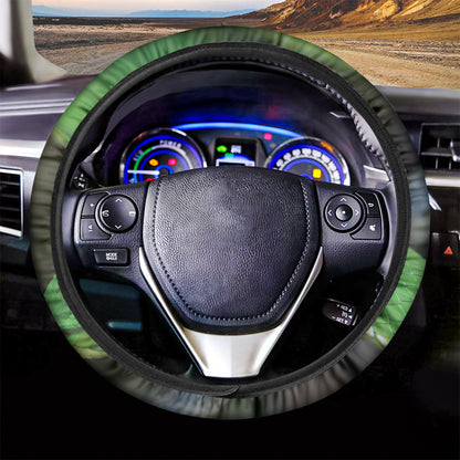 Trimeresurus Albolabris Snake Print Car Steering Wheel Cover