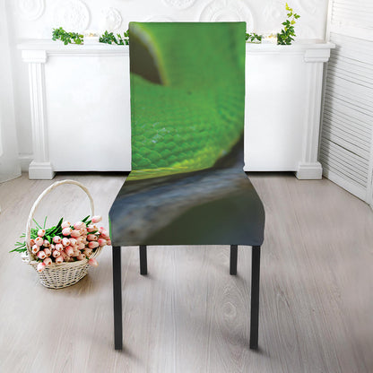 Trimeresurus Albolabris Snake Print Dining Chair Slipcover