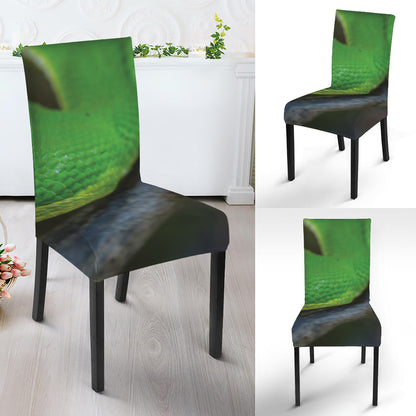 Trimeresurus Albolabris Snake Print Dining Chair Slipcover