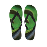 Trimeresurus Albolabris Snake Print Flip Flops