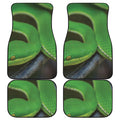 Trimeresurus Albolabris Snake Print Front and Back Car Floor Mats