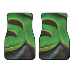 Trimeresurus Albolabris Snake Print Front Car Floor Mats