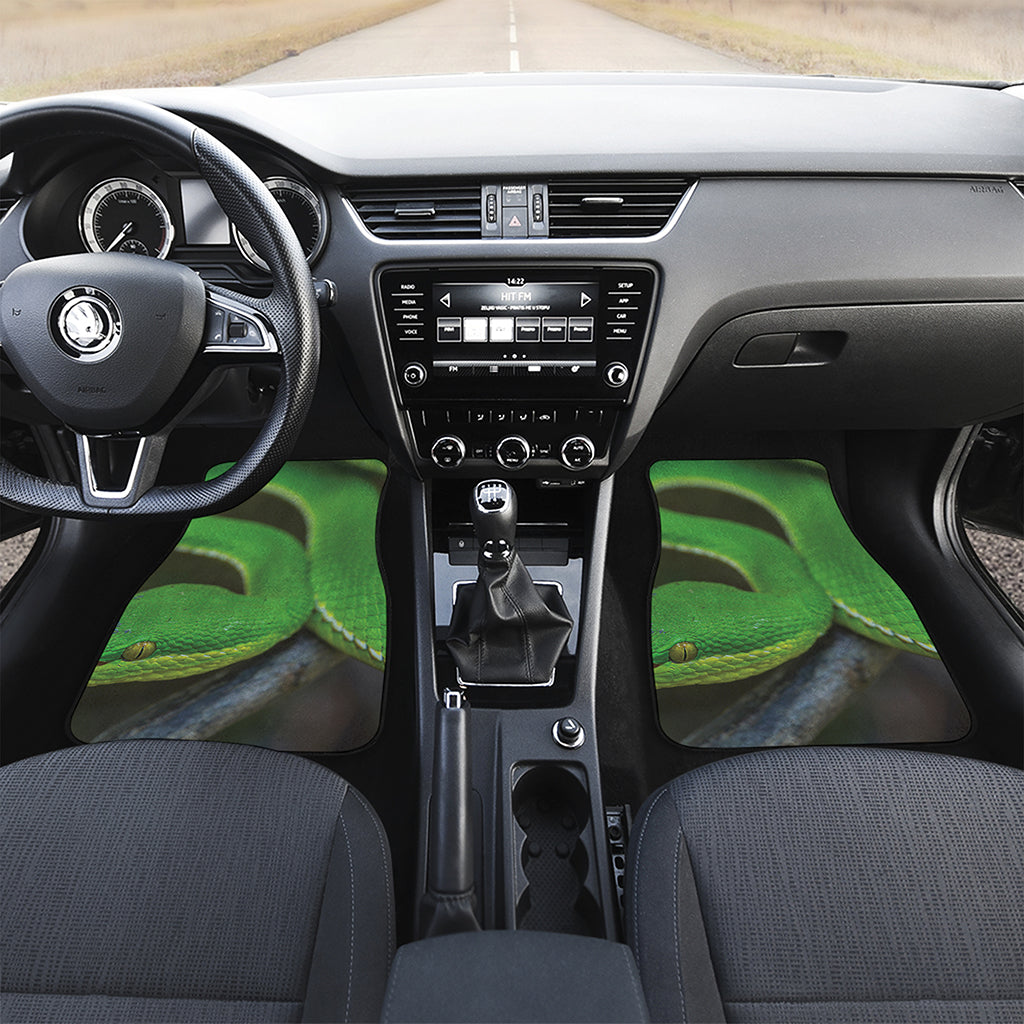 Trimeresurus Albolabris Snake Print Front Car Floor Mats