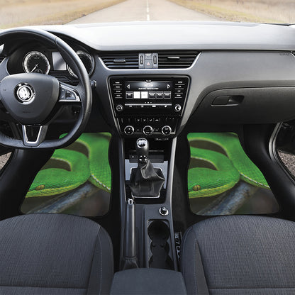 Trimeresurus Albolabris Snake Print Front Car Floor Mats