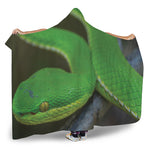 Trimeresurus Albolabris Snake Print Hooded Blanket