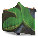 Trimeresurus Albolabris Snake Print Hooded Blanket