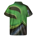 Trimeresurus Albolabris Snake Print Men's Short Sleeve Shirt