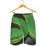 Trimeresurus Albolabris Snake Print Men's Shorts