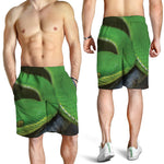Trimeresurus Albolabris Snake Print Men's Shorts