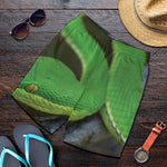 Trimeresurus Albolabris Snake Print Men's Shorts