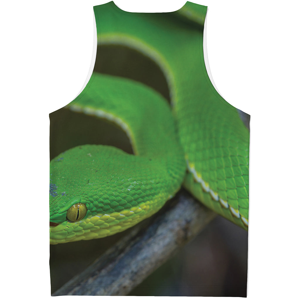 Trimeresurus Albolabris Snake Print Men's Tank Top
