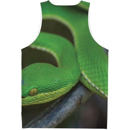 Trimeresurus Albolabris Snake Print Men's Tank Top