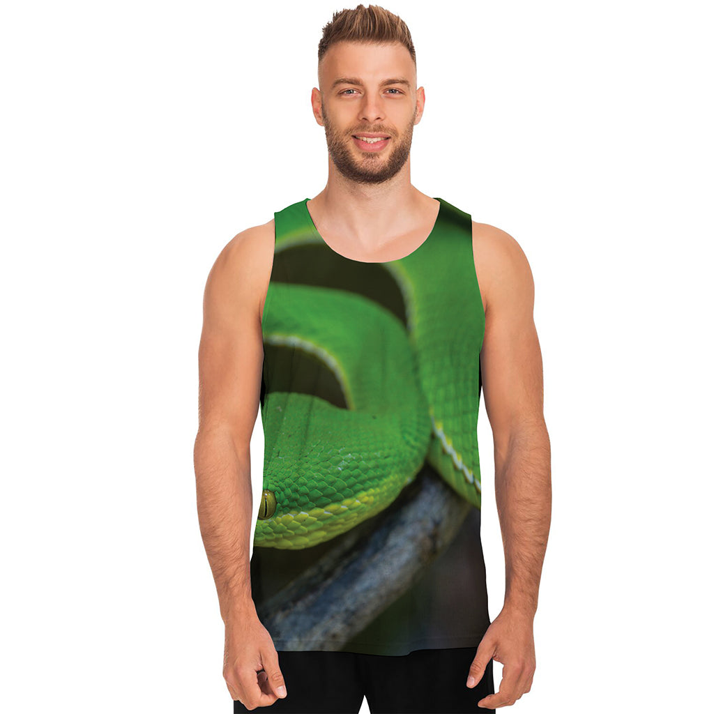 Trimeresurus Albolabris Snake Print Men's Tank Top