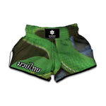 Trimeresurus Albolabris Snake Print Muay Thai Boxing Shorts
